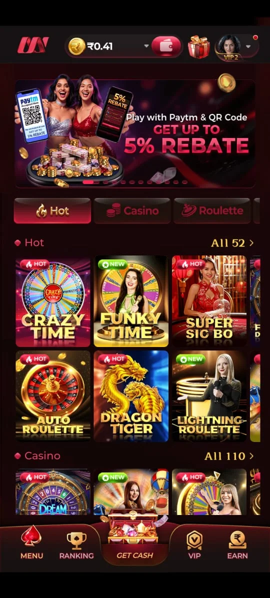 MMY Game GoPlay Casino with live Baccarat, Blackjack and Roulette